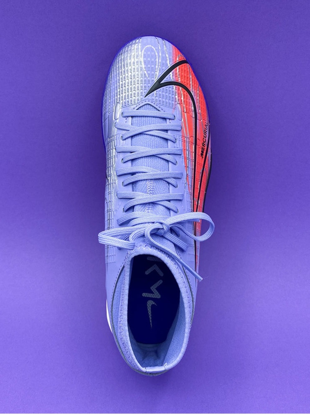 Women’s Purple Sporty Athletic Nike Size 6.5 Indoor Soccer Gym Training Shoe